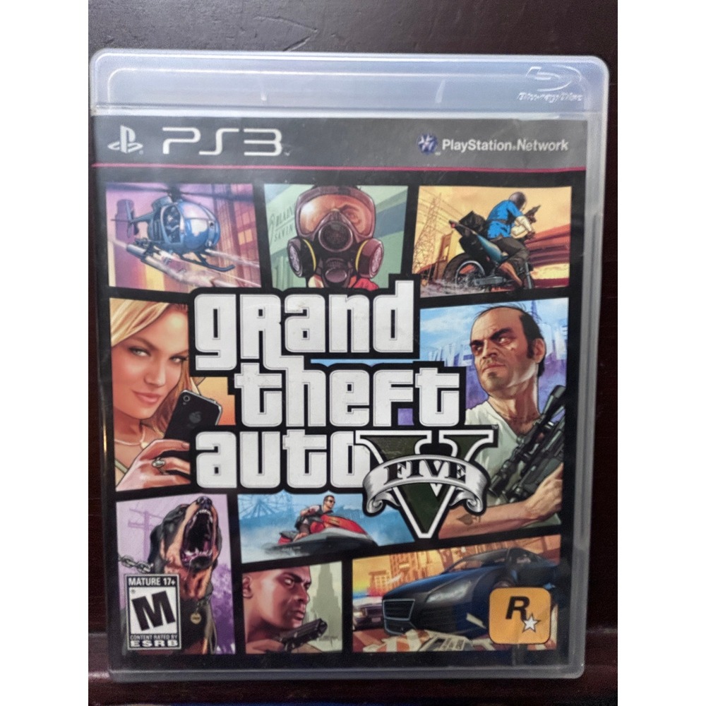 Grand Theft Auto V GTA 5 Sony PlayStation 3 PS3 Game CIB with Map and Manual